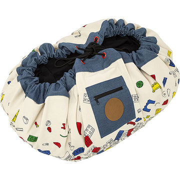プレイポウチ プリンテッド(片面プリント) ブリックスガロー Play Pouch 【おもちゃ 収納袋 片付け プレイマット おもちゃ箱】【送料無料 沖縄・一部地域を除く】